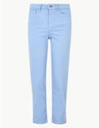Marks & Spencer Straight Leg Cropped Jeans Periwinkle