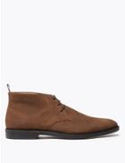 Marks & Spencer Leather Lace Up Chukka Boots Brown