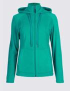 Marks & Spencer Hooded Fleece Jacket Green