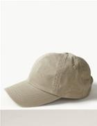 Marks & Spencer Pure Cotton Baseball Cap Putty