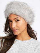 Marks & Spencer Faux Fur Cable Knit Winter Hat Grey
