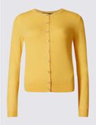 Marks & Spencer Round Neck Cardigan Buttercup