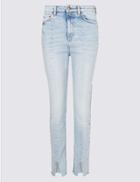 Marks & Spencer Slim Leg Mid Rise Jeans Light Blue