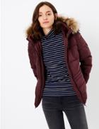 Marks & Spencer Thermowarmth Quilted Jacket Berry