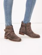 Marks & Spencer Cross Strap Ankle Boots Mink