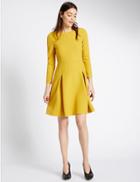 Marks & Spencer Fit & Flare Skater Dress Ochre