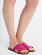 Marks & Spencer Leather Cut Out Mule Shoes Pink