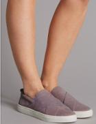 Marks & Spencer Suede Strap Trainers Lilac