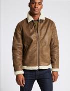 Marks & Spencer Flight Jacket With Stormwear&trade; Tan