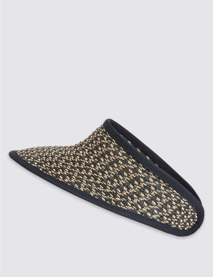 Marks & Spencer Textured Visor Hat Navy Mix