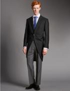 Marks & Spencer Black Regular Fit Wool Blend Jacket Black