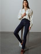 Marks & Spencer Skinny Leg High Waist Ankle Grazer Jeans Indigo