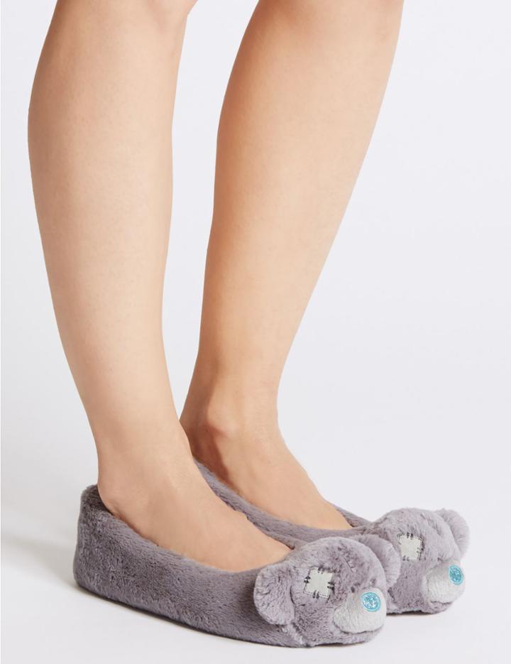 Marks & Spencer Ballerina Slippers Grey Mix