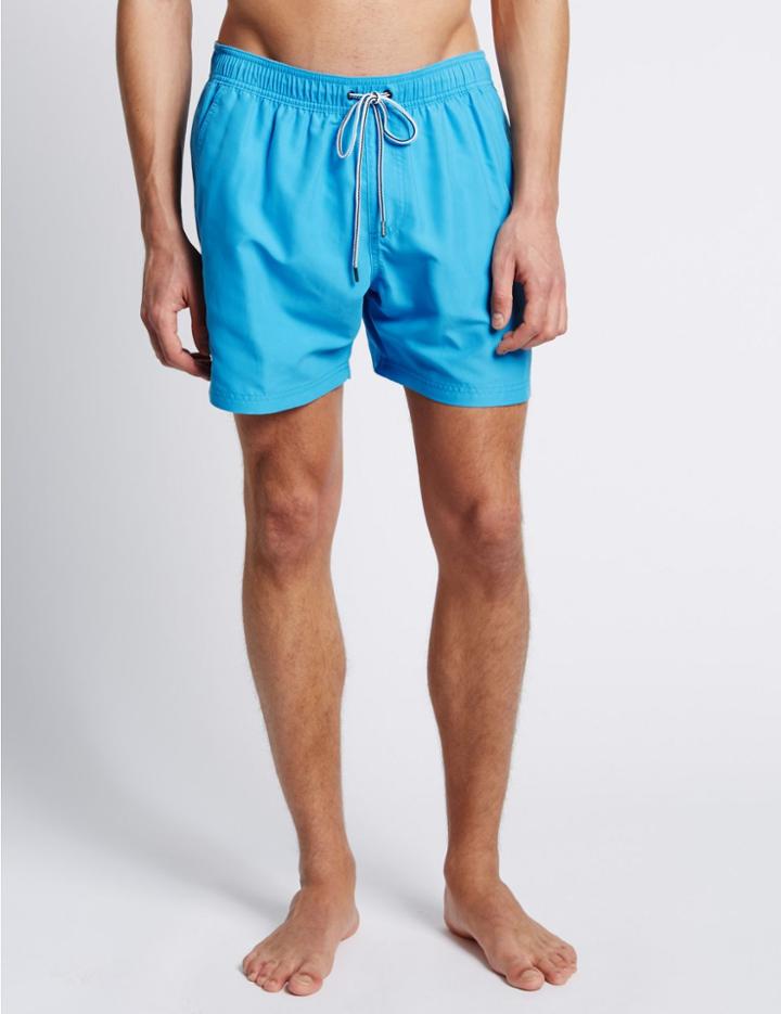 Marks & Spencer Quick Dry Swim Shorts Azure Blue