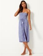 Marks & Spencer Striped Swing Dress Blue