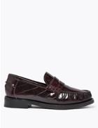 Marks & Spencer Leather Loafers Berry