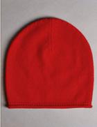 Marks & Spencer Pure Cashmere Beanie Winter Hat Red