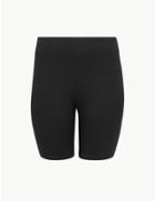 Marks & Spencer Curve Cotton Rich Shorts Black