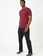 Marks & Spencer Active Crew Neck T-shirt Red