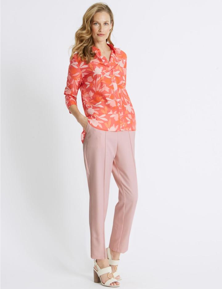 Marks & Spencer Straight Leg Trousers Blossom