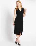 Marks & Spencer Petite Sleeveless Shift Dress Black