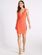 Marks & Spencer Textured Jersey Bodycon Dress Coral