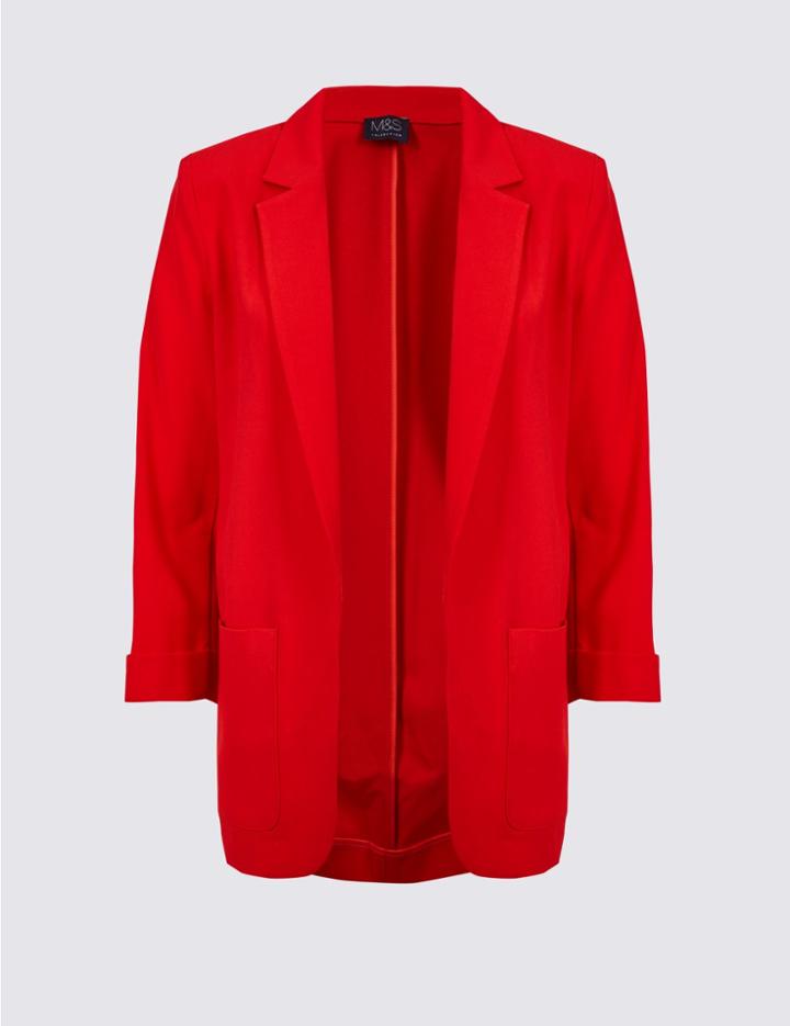 Marks & Spencer Patch Pocket Blazer Red