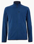 Marks & Spencer Zipped Through Fleece Jacket Petrol
