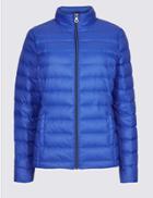 Marks & Spencer Padded Down & Feather Jacket With Stormwear&trade; Royal Blue