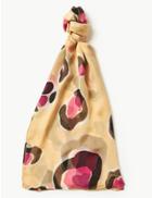Marks & Spencer Pure Silk Animal Print Scarf Natural Mix