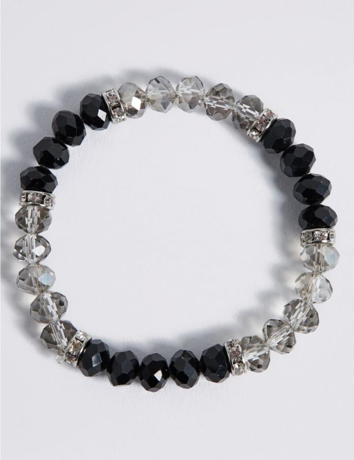 Marks & Spencer Glass Bracelet Black Mix