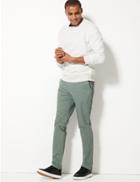 Marks & Spencer Slim Fit Cotton Rich Chinos Sea Green