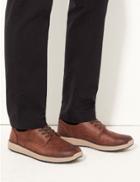 Marks & Spencer Suede Lace-up Derby Shoes Brown