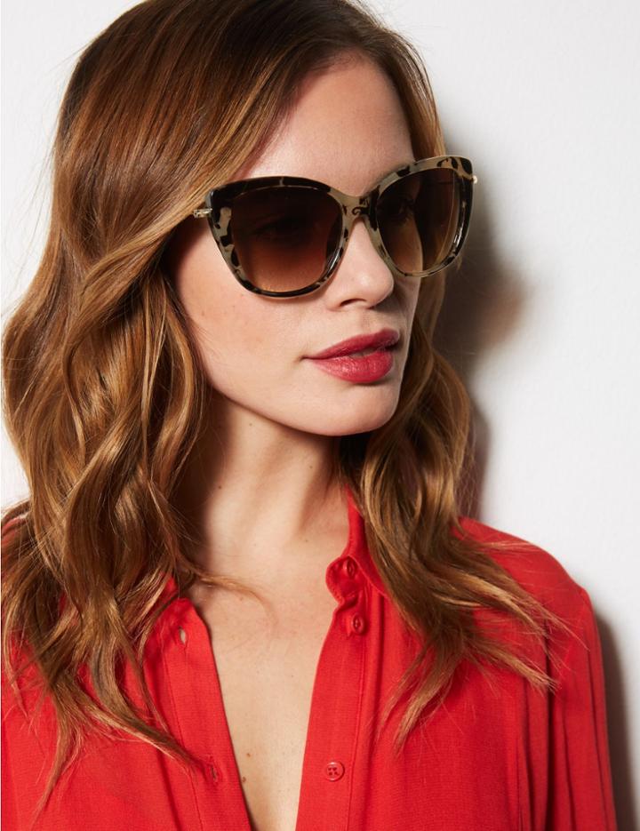 Marks & Spencer Carmel Cat Eye Sunglasses Black Mix
