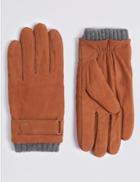 Marks & Spencer Leather Casual Gloves With Thermowarmth&trade; Tan