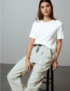 Marks & Spencer Drape Short Sleeve T-shirt Soft White
