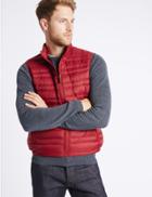 Marks & Spencer Down & Feather Gilet With Stormwear&trade; Red