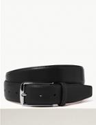 Marks & Spencer Italian Leather Wide Belt Black