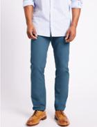 Marks & Spencer Slim Fit Pure Cotton Chinos Air Force Blue