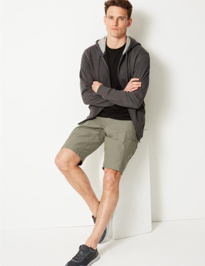 Marks & Spencer Trekking Shorts With Stormwear™ Khaki