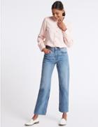 Marks & Spencer High Waist Straight Leg Jeans Light Blue