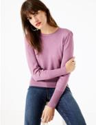 Marks & Spencer Gathered Shoulder Jumper Violet