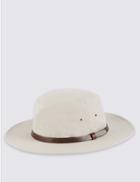 Marks & Spencer Cool & Fresh&trade; Pure Cotton Typhoon Hat With Stormwear&trade; Dark Putty