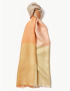 Marks & Spencer Colour Block Scarf Natural Mix