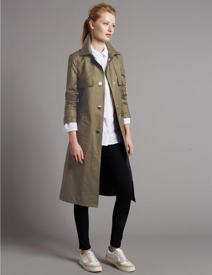 Marks & Spencer Belted Trench Coat With Stormwear&trade; Khaki