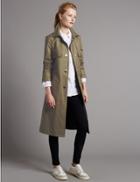 Marks & Spencer Belted Trench Coat With Stormwear&trade; Khaki