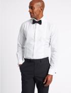 Marks & Spencer Easy To Iron Tailored Fit Dinner Shirt White