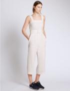 Marks & Spencer Sleeveless Jumpsuit With Belt Ivory