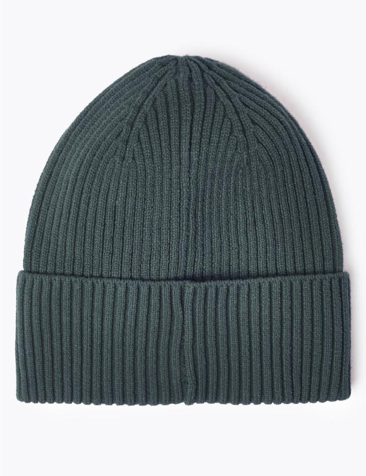 Marks & Spencer Ribbed Beanie Hat Teal