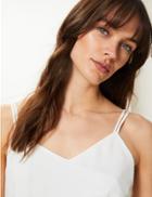 Marks & Spencer V-neck Secret Support Camisole Top Ivory